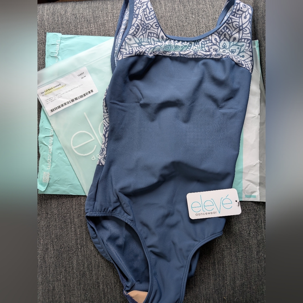Eleve Dancewear NWT custom leotard, Adult XS